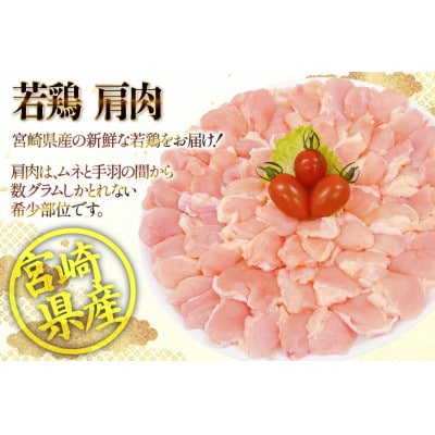 宮崎県産 若鶏 肩肉 300g 10p 計3kg セット(日向市)
