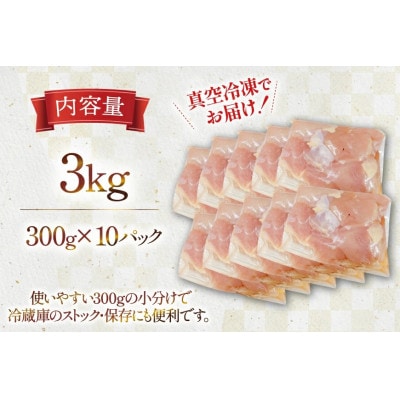 宮崎県産 若鶏 肩肉 300g 10p 計3kg セット(日向市)