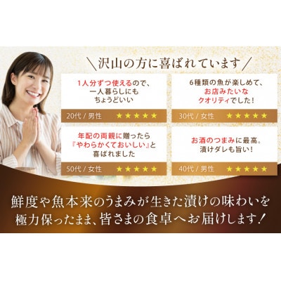 海鮮丼 6種の贅沢食べ比べ丼 1p約100g×6p 真空パック(日向市)