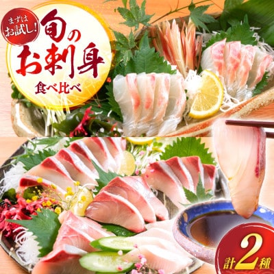 刺身 柵 ブリ 真鯛 少量贅沢 食べ比べセット(日向市)