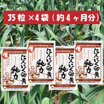 にんにく卵黄　純力　サプリメント[35粒×4袋](約4ケ月分)