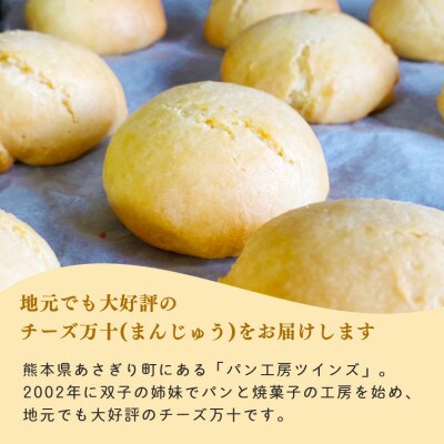 パン工房ツインズのチーズ万十(まんじゅう) 10個入り