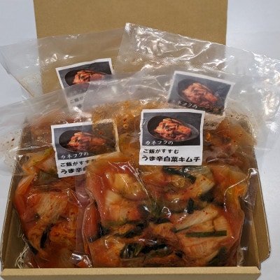 カネフクのご飯がすすむ うま辛白菜キムチ 400g×4袋