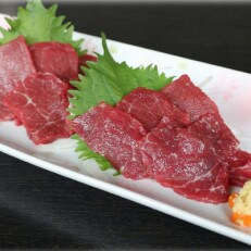 国産上赤身馬刺し　400g　醤油付き
