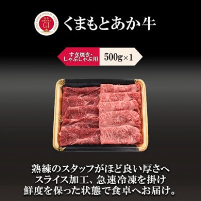 GIくまもとあか牛 特選すきやき 500g(あさぎり町)