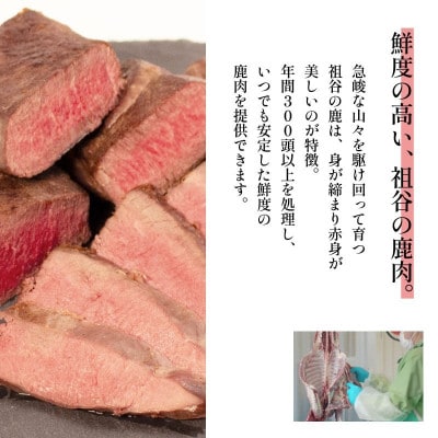 【徳島県三好市祖谷産】祖谷の地美栄 鹿肉モモスライス 500g