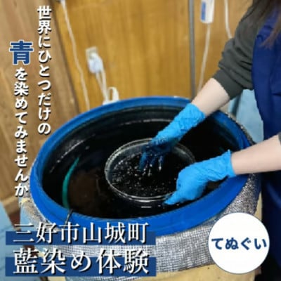 《てぬぐい》Ao みっつの夢の藍染体験　1名様　徳島県三好市山城町