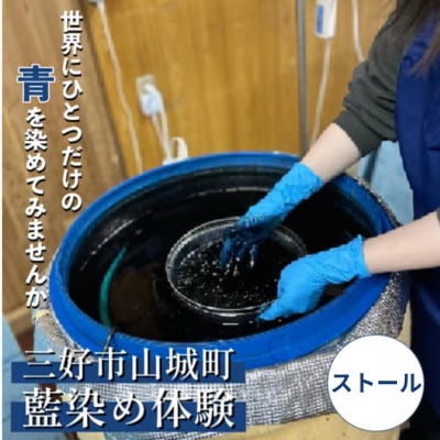 《ストール》Ao みっつの夢の藍染体験　1名様　徳島県三好市山城町