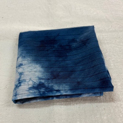 《1枚》三好の藍染　ハンカチ　綿100%　50cm×50cm