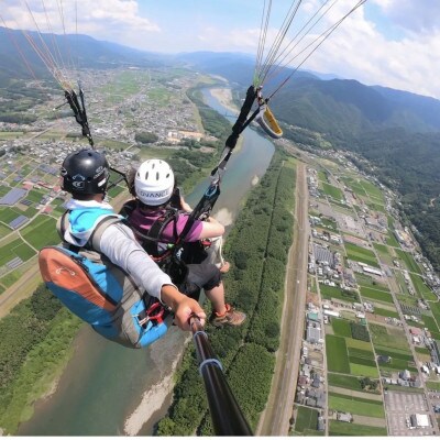 《500mコース》徳島にし阿波　どきどきタンデムパラグライダー体験