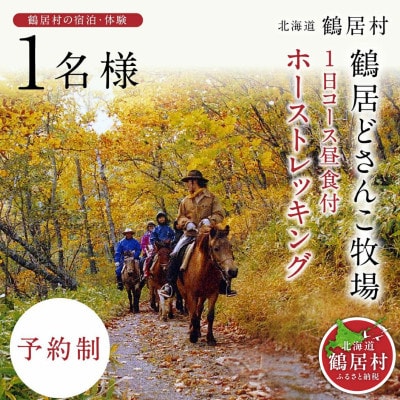 鶴居どさんこ牧場ホーストレッキング1日コース昼食付(1名様)乗馬 体験 北海道鶴居村