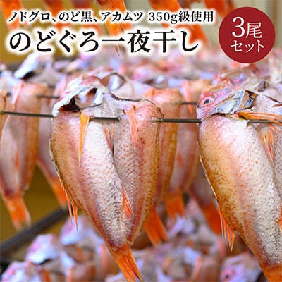 のどぐろ一夜干し　(ノドグロ、アカムツ)　350g級使用　干し上がり後　245g以上　3尾セット