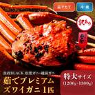 【魚屋から直送】訳あり茹でプレミアムズワイガニ魚政BLACK特大サイズ1匹(2026年1月～発送)