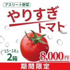 【限定】やりすぎトマト (15～18玉&times;2箱)【冬】期間限定8,000円