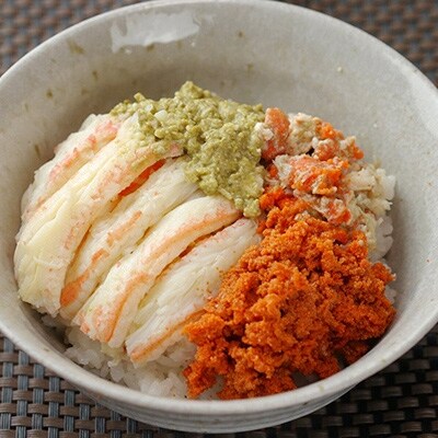 松葉ガニ&セイコガニの甲羅盛り　松葉ガニ夫婦丼(めおとどん)セット　中小サイズ【11月～12月発送】