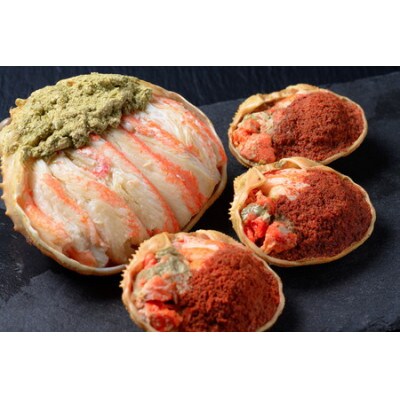 蟹の匠 魚政のプレミアムズワイガニ 雌雄の甲羅盛り 夫婦丼セット 大大サイズ(11月～12月発送)
