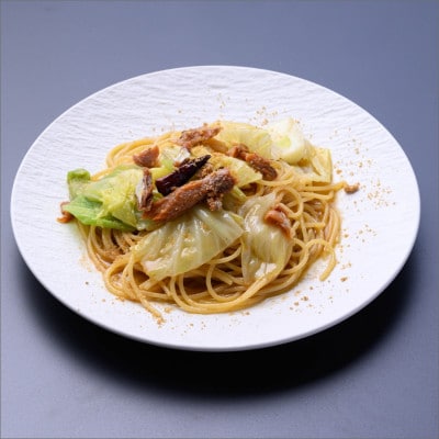 「カニ屋が作る　海のパスタ」  海香る　のど黒へしこ　ペペロンチーノ　5皿セット