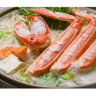 【年末発送】魚政の松葉ガニ地鍋セット 中サイズ2人用 セイコガニの甲羅盛り2ケ付き お正月にも