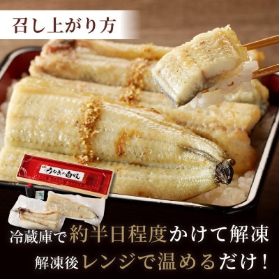 【国産】 うなぎの白焼 1尾　200g～ 2～3人前　特製のタレ・山椒付き レンジでふっくら簡単調理