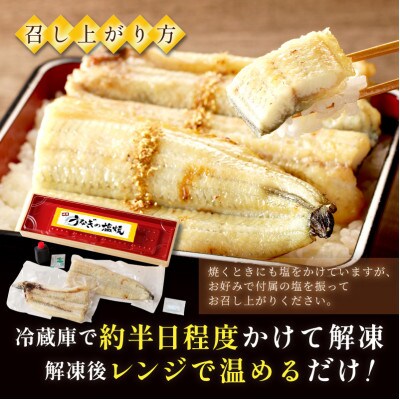 【土用の丑の日に!】《新月の塩》使用!うなぎの塩焼き2～3人前(1尾)夏はスタミナ満点の鰻!