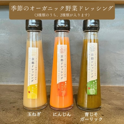 野菜の旨みや香をとじこめた季節のオーガニック野菜ドレッシング2種セット ギフトボックスに入れてお届け