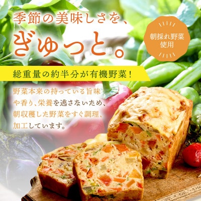 やさいたっぷりケーク・サレ(550g×3本) 簡易包装 米粉と野菜で作ったグルテンフリーの塩ケーキ