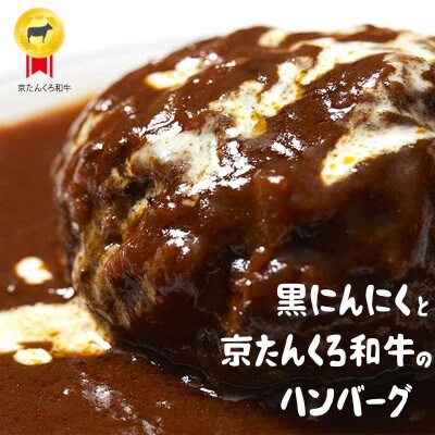 黒にんにくと京たんくろ和牛のハンバーグ5袋(1袋　210g　ソース含)(京丹後市)