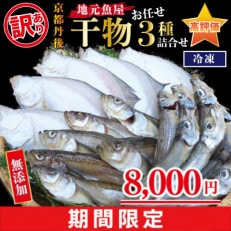 【冬限定】京都 京丹後の地元魚屋が作ったお任せ干物【訳あり】 期間限定8,000円