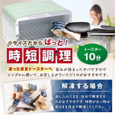 【入金確認後、最短5日以降に出荷】【訳あり】魚屋の味付け骨取り塩サバお手軽56切れ