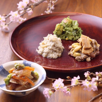 紫野和久傳の【春のたのしみ】季節の惣菜4種