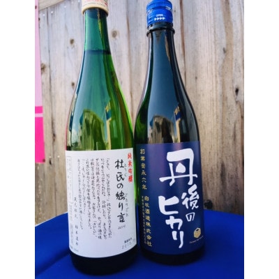 【奥京都の地酒】熊野酒造『杜氏の独り言』・白杉酒造『丹後のヒカリ』純米吟醸セット 日本酒を飲み比べ