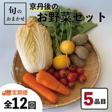 2023年6月発送開始『定期便』旬のお野菜おまかせ5種セット(1～2人)全12回