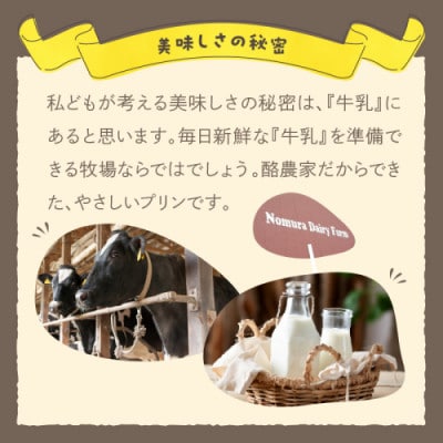 循環型の酪農に取り組む/丹後の野村さんげの牧場プリンギフト(6個入り)