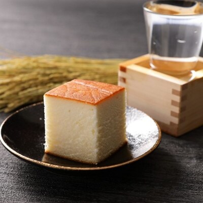 酒蔵「竹野酒造」の日本酒使用【地酒ケーキ】1個400g　お酒の風味感じるしっとりカステラ風ケーキ菓子