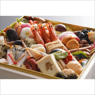 まるごと松葉がにプラスワン(オス3個入)おせち【蒼天】「二段重」◆　全57品