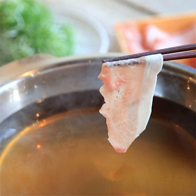 【京ブランド豚使用】京都産九条ネギとお出汁の豚しゃぶセット【 出汁/〆そば/柚子胡椒付き】
