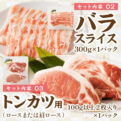 【京ブランド豚使用】京都産こだわり豚肉バラエティセット 5種 2kg以上(豚スライス、豚ミンチなど)