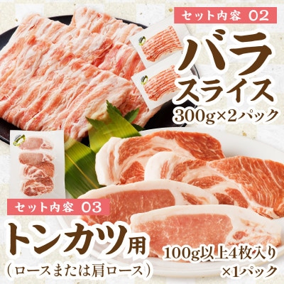 【京ブランド豚使用】京都産こだわり豚肉バラエティセット 5種 4kg以上(豚スライス、豚ミンチなど)
