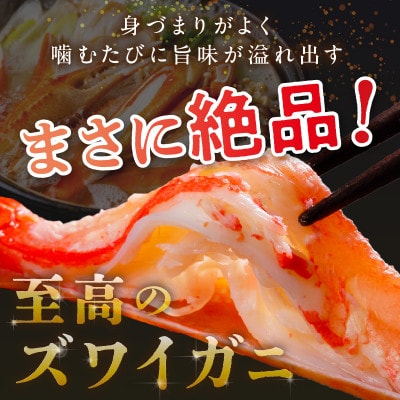 大好評!かに酢付き 厳選!!釜茹で 本ズワイガニ 2Lサイズ4肩 冷蔵便 ずわい蟹足 やわらかい蟹肉