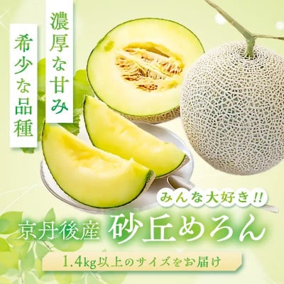 みんな大好き甘～ぃ!京丹後砂丘めろん! 1玉(2026年7月下旬～発送)　先行受付
