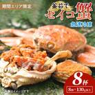 【期間エリア限定!】厳選!逸品! 急速冷凍 釜茹で セイコ蟹8杯
