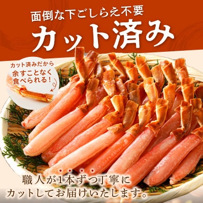 鮮度抜群!お刺身でも食べられる!生本ズワイガニ棒肉ポーション　1パック