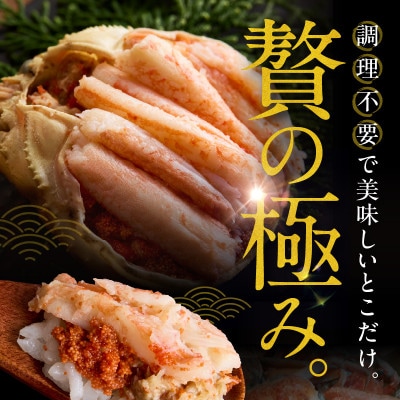 松葉蟹めす!京都 丹後より!香箱蟹の甲羅盛り(加工後 甲羅含む重さ約55g前後×2個)冷凍でお届け!