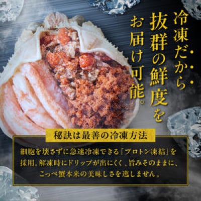 【先行予約】松葉蟹めす!香箱蟹の甲羅盛り(加工後 甲羅含む重さ約55g前後×10個)