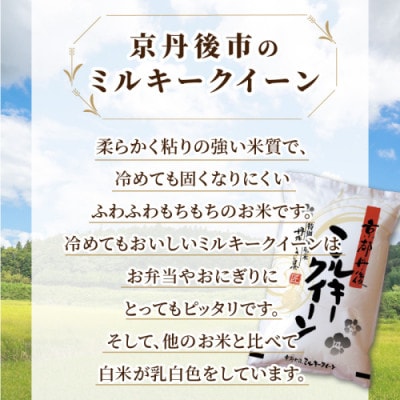 令和6年産　京都丹後産　特別栽培米ミルキークイーン5kg(5kg×1袋)