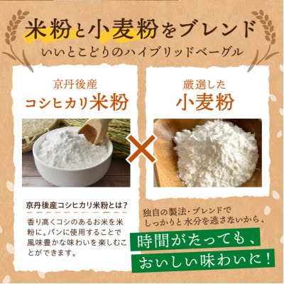 京都のパン屋 食べ比べ!京都丹後産米粉入りベーグル詰め合わせセット 10個 冷凍パンなので長持ち便利