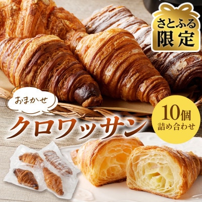 【さとふる限定】【2ヵ月毎定期便】京都パン屋 クロワッサン詰め合わせ10個 冷凍パン長持ち便利全6回