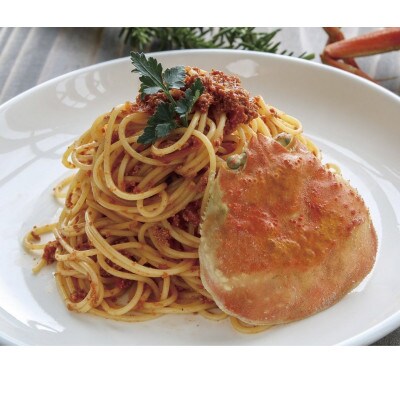 間人産こっぺがに100%使用の贅沢パスタソース!　カニトマトソース/1人前145g×5パック