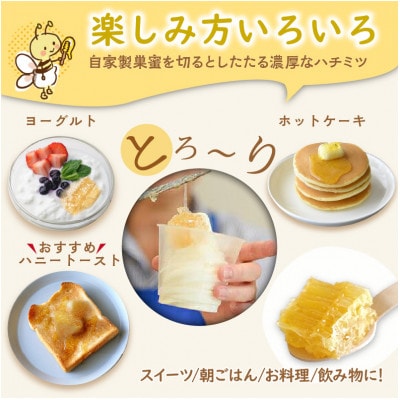 森の百花蜜 純粋天然はちみつセット 巣蜜入り純粋天然はちみつ150g、純粋天然はちみつ150g