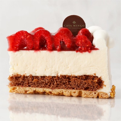 洋菓子店カサミンゴーの高級洋菓子 シュス木苺レアチーズケーキ12cm